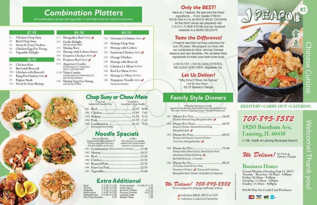J’s Peapod menu 4
