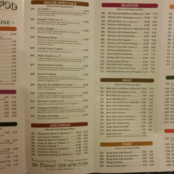 J’s Peapod menu 2